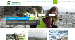 Desktop Screenshot of conservationvolunteers.co.nz