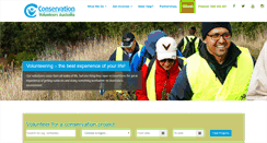 Desktop Screenshot of conservationvolunteers.com.au
